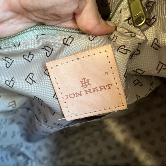 Jon hart alamo heights tote in slate monogram REJ - Picture 8 of 14